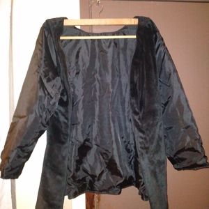 Dennis Basso Faux & Nylon Jacket